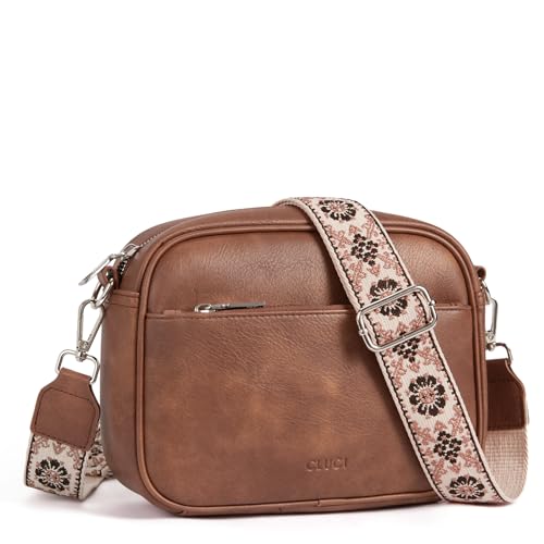 CLUCI Crossbody Bags for Women Trendy, Vegan Leather Shoulder Handbags，Purses for Women with Adjustable Wide Strap - Image 1