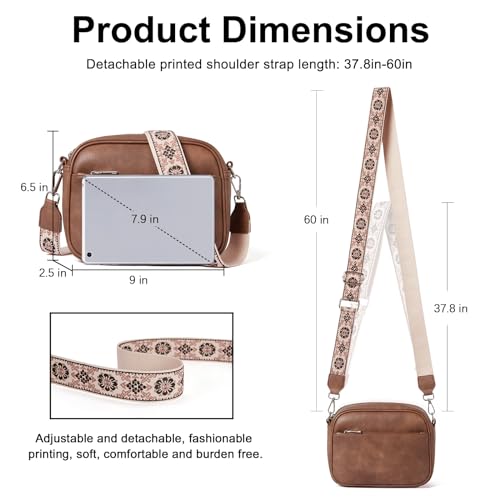 CLUCI Crossbody Bags for Women Trendy, Vegan Leather Shoulder Handbags，Purses for Women with Adjustable Wide Strap - Image 3