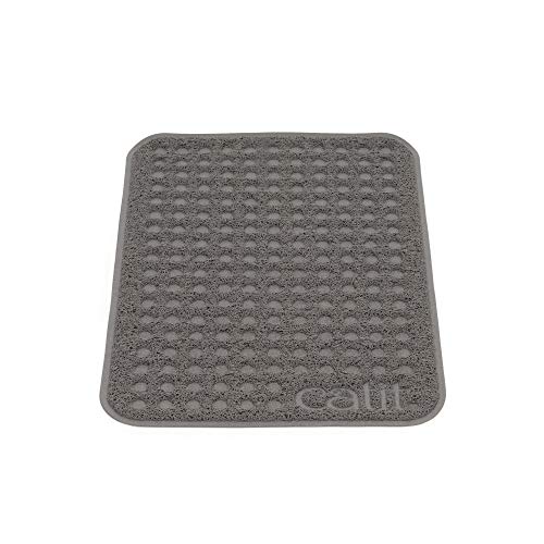 Catit Cat Litter Mat Rectangle Non-Slip Litter Trapping Mat Soft & Comfortable, Easy to Clean for All Cat Litter Types – Small - Image 1