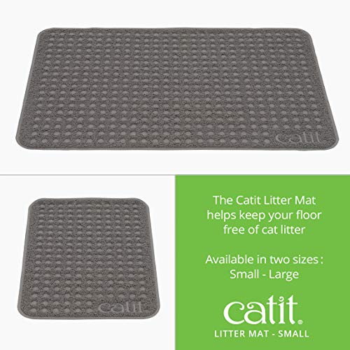 Catit Cat Litter Mat Rectangle Non-Slip Litter Trapping Mat Soft & Comfortable, Easy to Clean for All Cat Litter Types – Small - Image 3