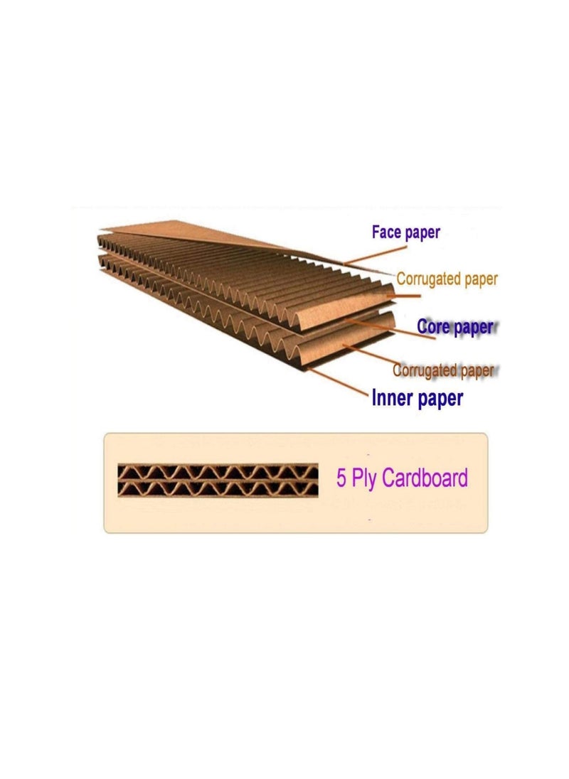 UHcom Heavy Duty Carton Box 55 x 55 x 70cm - 5 Ply Core - Good Protection for Your Valuable Items - UAE (Single Pack)