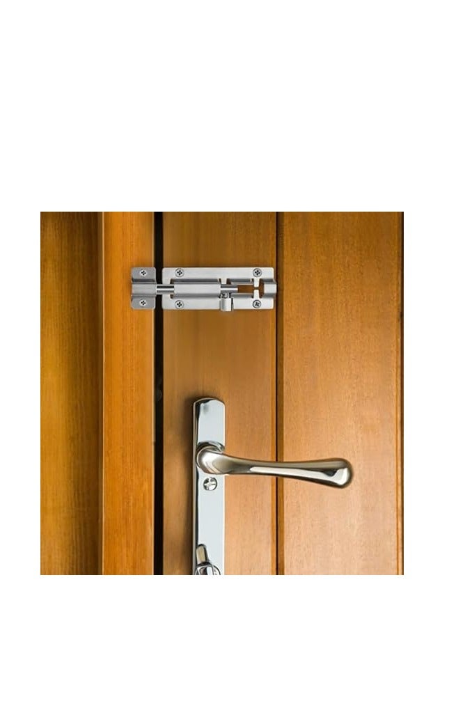 Midwest Door Sliding Bolt Latch, 3 Inch Stainless Steel Locks Hardware With Screw for Window, Door, Furniture - Image 4