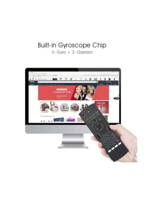 2-In-1 Remote Control And Keyboard For Android TV Box X96/H96 Black/Red/Blue - Image 4
