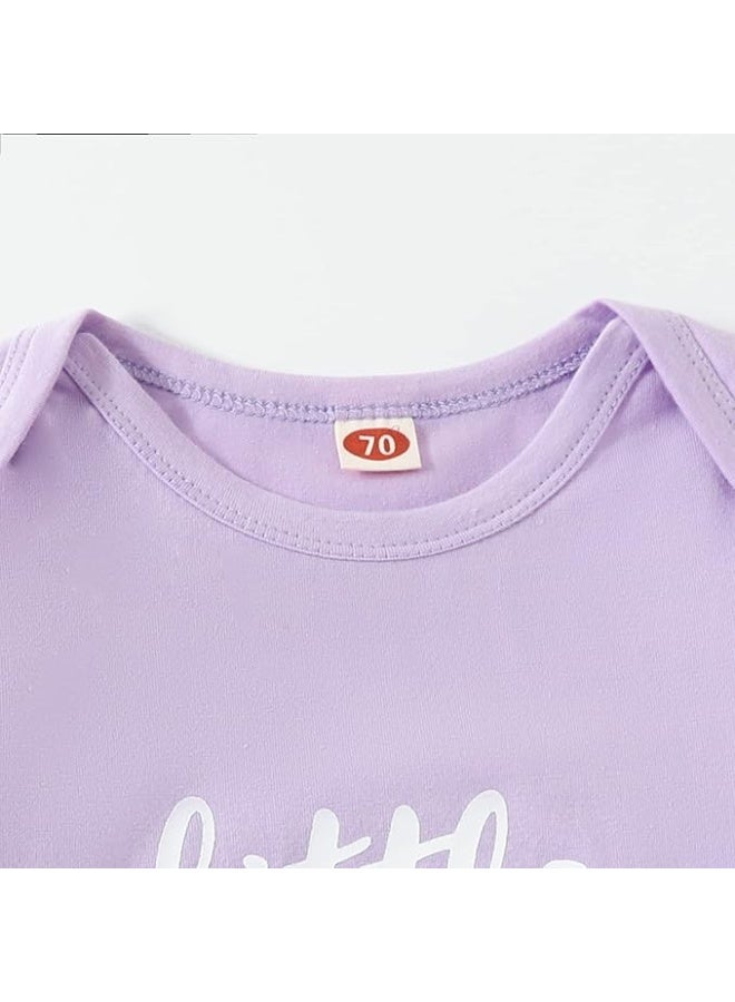 AMAWMW Newborn Baby Girl Little Sister Sleeper Gown Stripe Long Sleeve Nightgown Pajamas Gifts Stuff Essential Outfit - Image 4