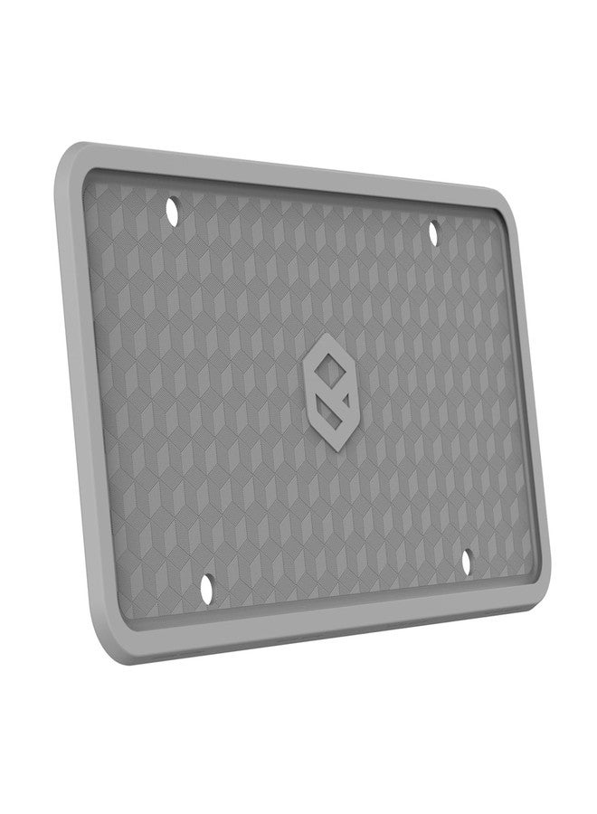 Rightcar Solutions Flawless Silicone License Plate Frame - Rust-Proof. Rattle-Proof. Weather-Proof. - Grey - Image 1