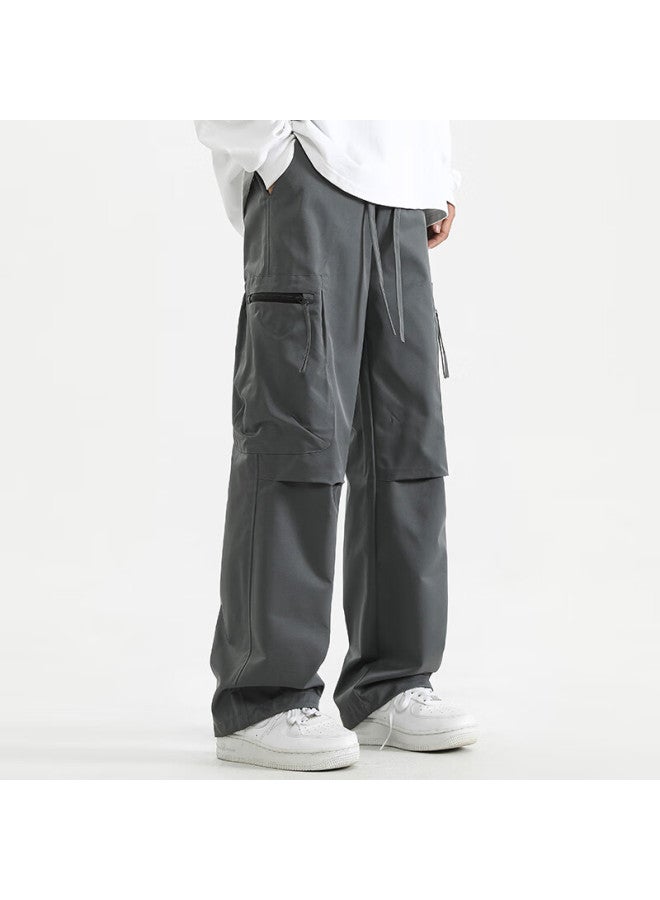 Izexx Hiking Tactical Cargo Pants For Men, Autumn Outdoor Windproof And Rainproof, Multi-pocket Casual Trousers, Mk21 Dark Gray 2XL - Image 3