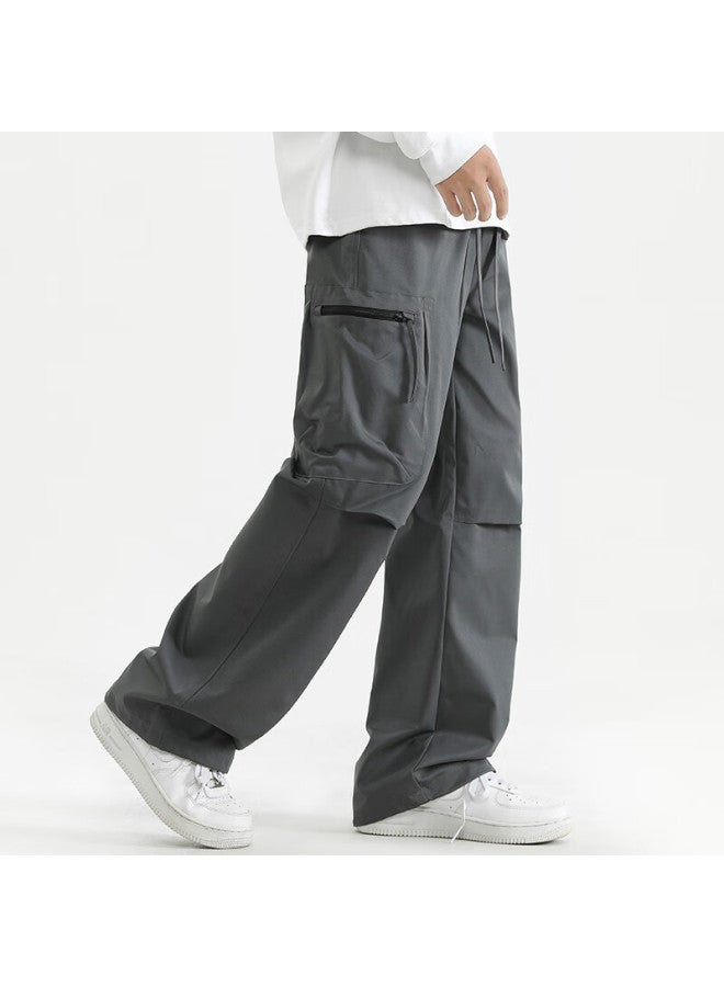 Izexx Hiking Tactical Cargo Pants For Men, Autumn Outdoor Windproof And Rainproof, Multi-pocket Casual Trousers, Mk21 Dark Gray 2XL - Image 1
