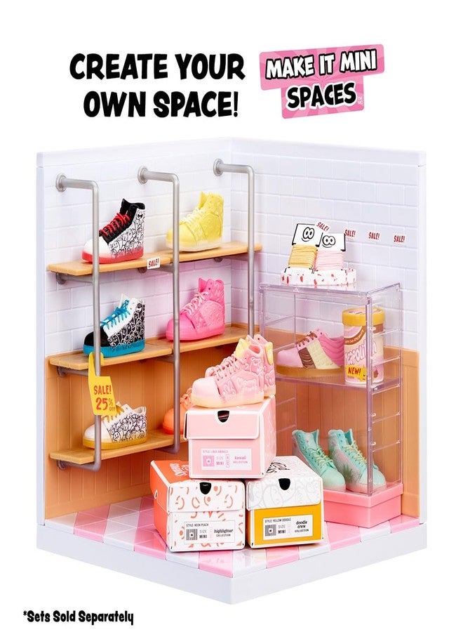 MGA's Miniverse Make It Mini Sneakers 6-Pack, Mini Collectibles, Mystery Blind Packaging, DIY, Crafts, Mold, Fashion, Sneakers, NOT Edible, Collectors, 8+ - Image 4