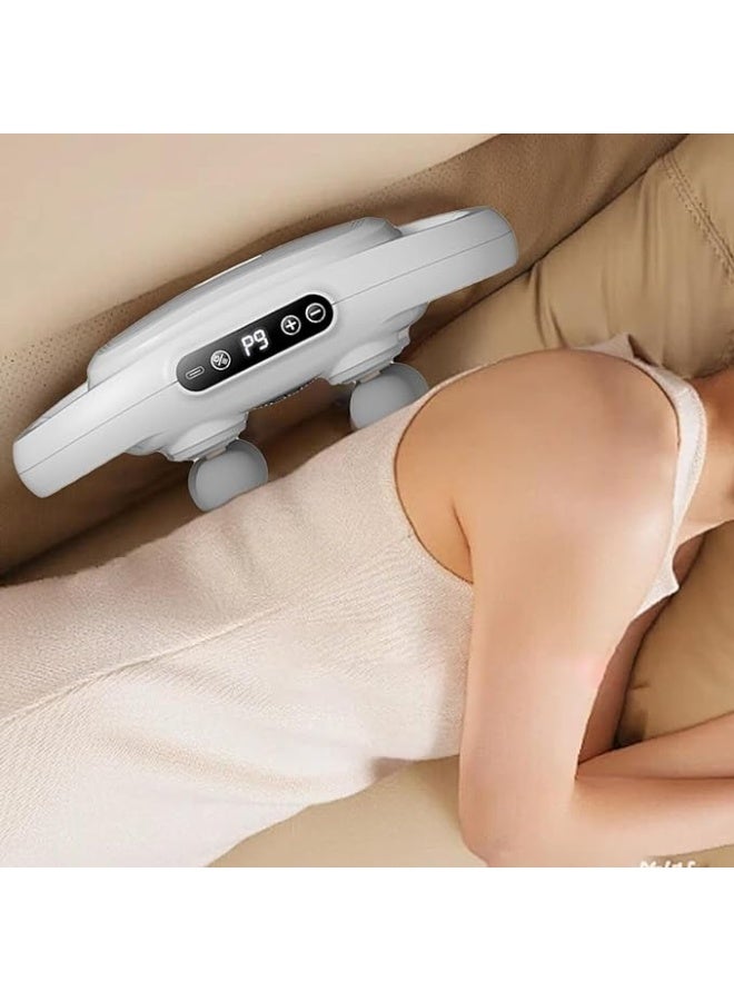 جهاز تدليك رقمي بأربع بكرات لتخفيف آلام عضلات الجسم وإرخائها - Image 1