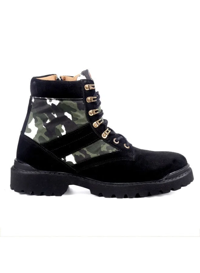 Bacca Bucci Black Suede Leather Boots for Men | Best Price UAE