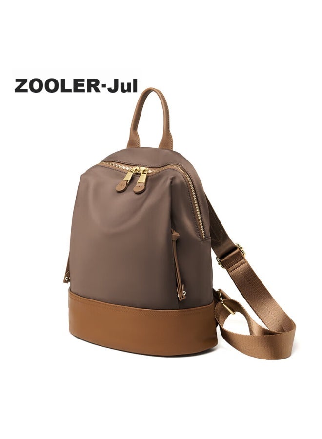 Zooler Retro Backpack For Women, Fashionable Large Capacity Backpack, Lightweight Oxford Cloth With Leather Trim, Travel Backpack, Birthday Gift - Image 2