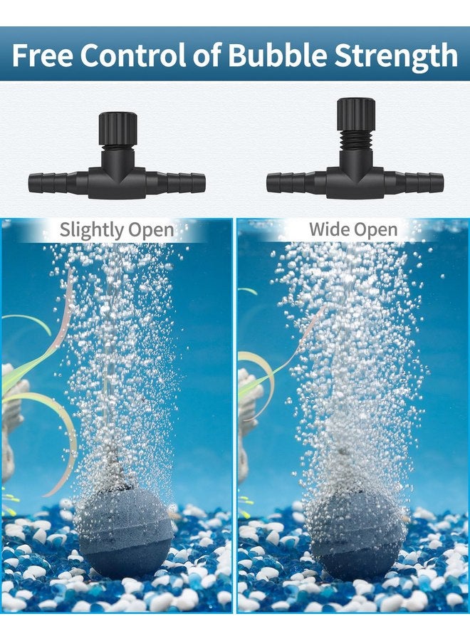 Pawfly Pawfly Aquarium Air Control Valves for 3/16" ID Airline Tubing Single Way Plastic Air Flow Controllers Regulators Adjustable Black Hose Connectors Air Pump Accessories for Fish Tanks, 10 Pack - Image 3