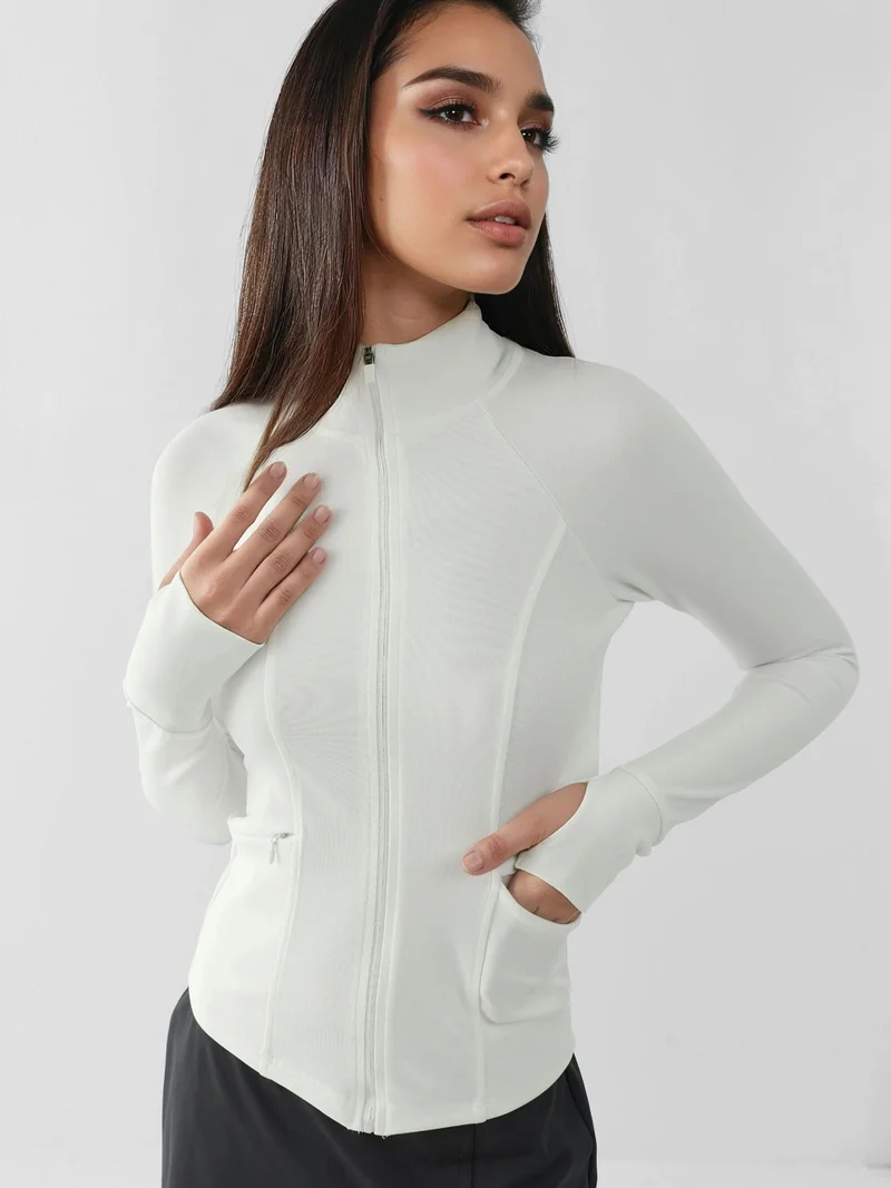 HICCUP Fitted Knitted Turtleneck Active Top