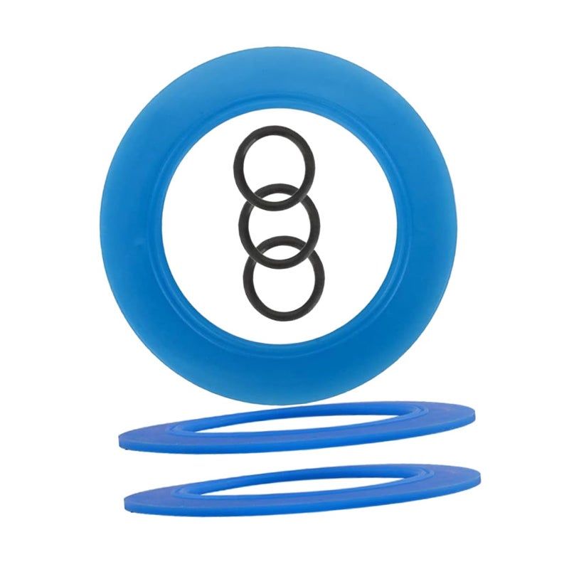 Toilet Tank Flush Valve Gasket Replacement Ring 3 Pack Leakproof TPR Material Seal - Image 2