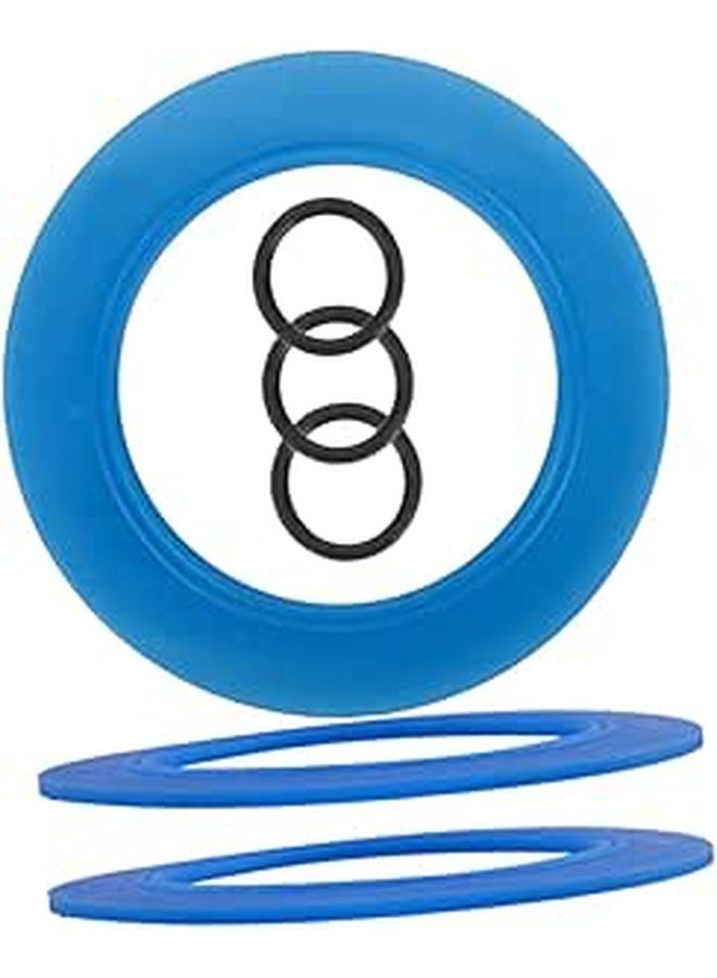Toilet Tank Flush Valve Gasket Replacement Ring 3 Pack Leakproof TPR Material Seal - Image 1