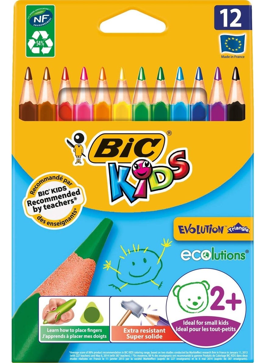 Bic - ألوان مثلث التطور كبير 12 لون 1632 - Image 1
