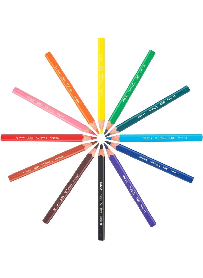 Bic - ألوان مثلث التطور كبير 12 لون 1632 - Image 1