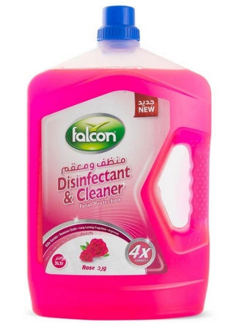 Falcon Disinfectant & Cleaner Rose 3 Ltr - Image 1