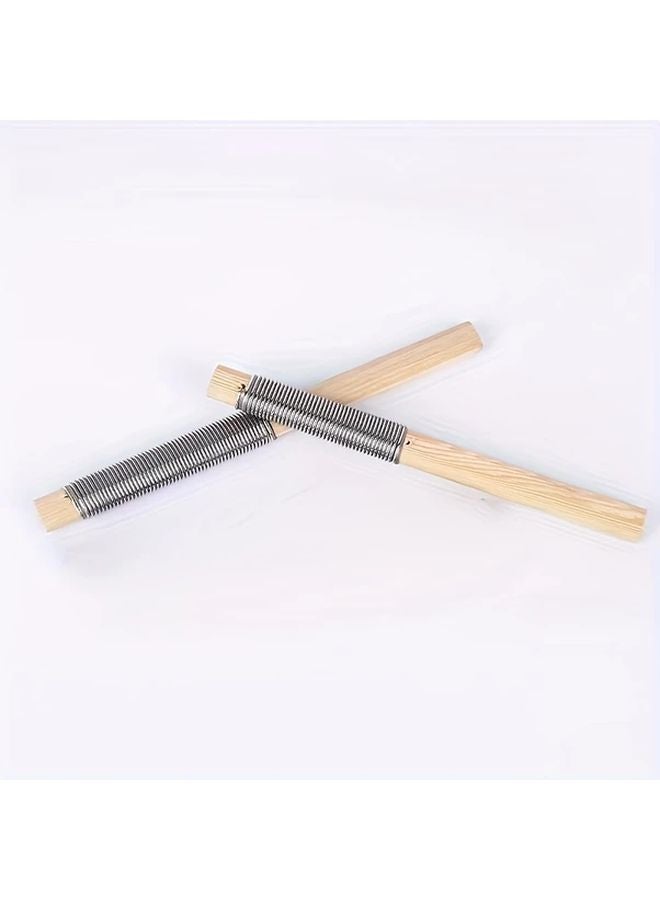 2pcs Wooden Cork File Set Coarse Toothed Hand Tool For Wood Metal Carving Polishing - Image 1