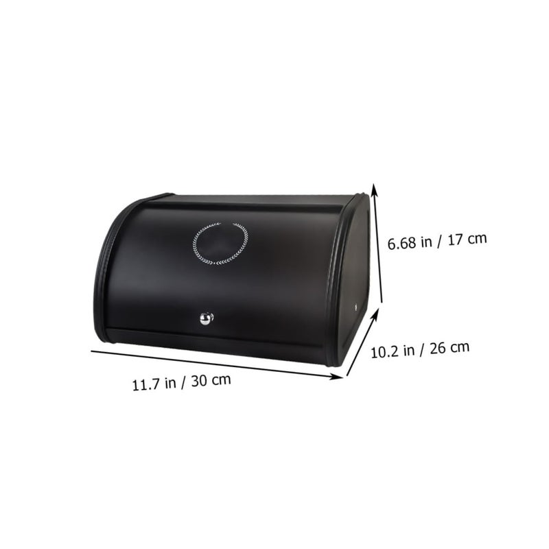 Retro Black Bread Storage Container for Kitchen Counter Snacks Cookies Tea - Image 3