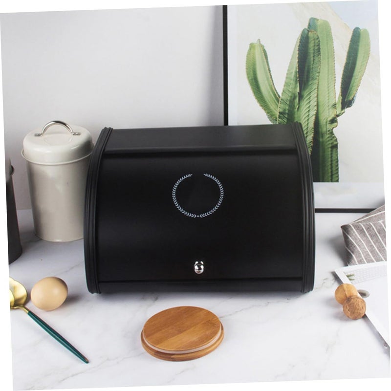 Retro Black Bread Storage Container for Kitchen Counter Snacks Cookies Tea - Image 5