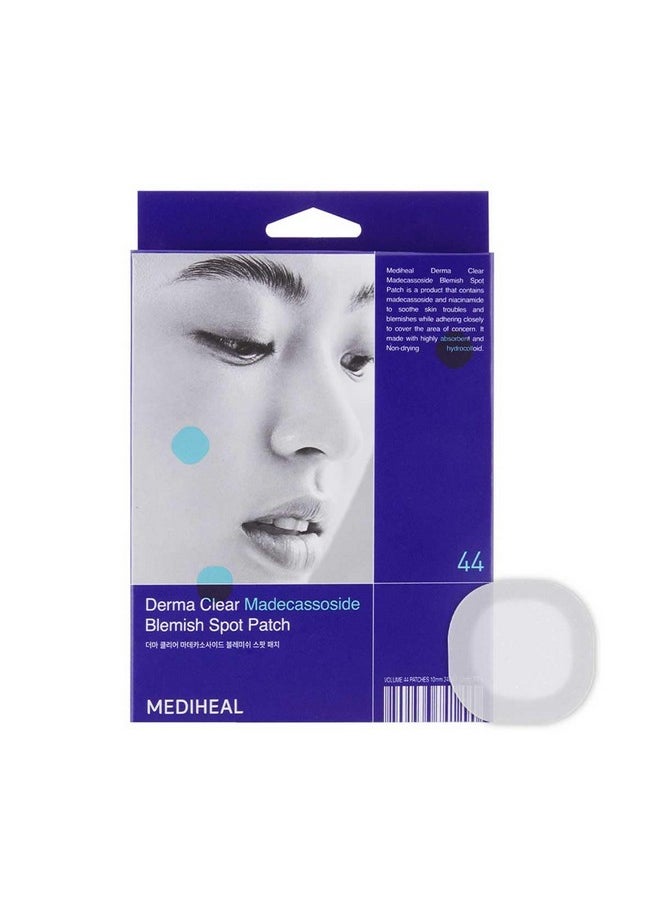 MEDIHEAL Derma Clear Madecassoside Blemish Spot Patch (44 Counts) Acne Spot Protection Spot Fast Healing With Madecassoside & Niacinamide  - Image 1