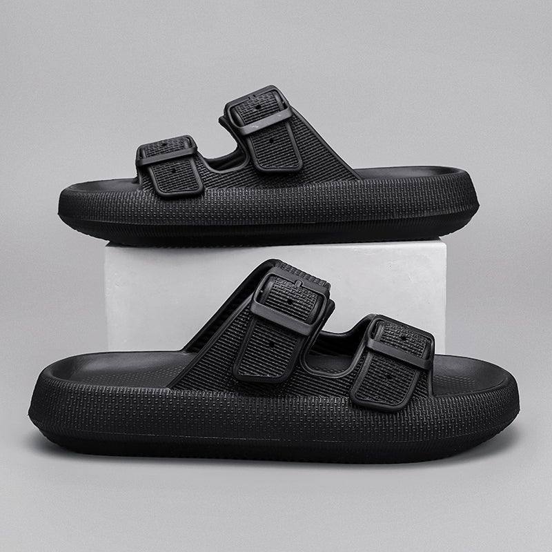 Feeling Slippers Men'S Plus Size 45 Summer Plus 46 Beach Wear Thick Bottom Couple 47 Sandals And Slippers For Women - Image 3
