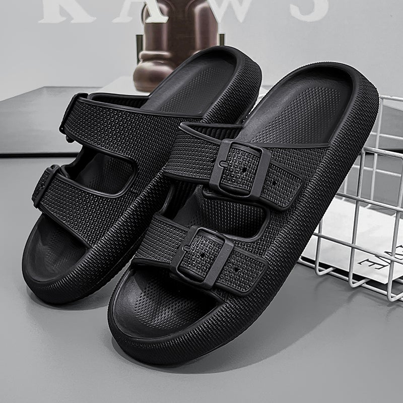 Feeling Slippers Men'S Plus Size 45 Summer Plus 46 Beach Wear Thick Bottom Couple 47 Sandals And Slippers For Women - Image 4