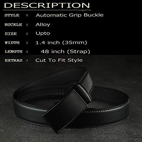 ZORO Men's PU Leather Belt (Black_ZR-RAB) - Image 3
