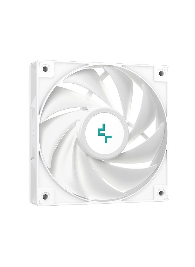 DEEPCOOL AG400 ARGB Digital White Air Cooler – High-Performance CPU Cooling, ARGB Lighting, Digital Display, Silent Operation, 4 Heat Pipes, PWM Fan  - Image 4