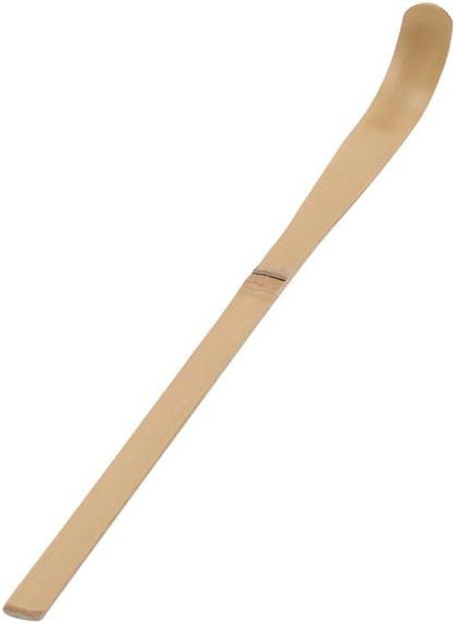 Junfamilee ملعقة شاي ماتشا بنية اللون من الخيزران بطول 18 سم، ملعقة شاي خضراء يابانية معقوفة على شكل خطاف، مثالية لحفلات الشاي، ملاعق شاي، ملعقة ماتشا، ملعقة من الخيزران، مناسبة للقهوة والشاي والإسبريسو، إكسسوارات الشاي - Image 3