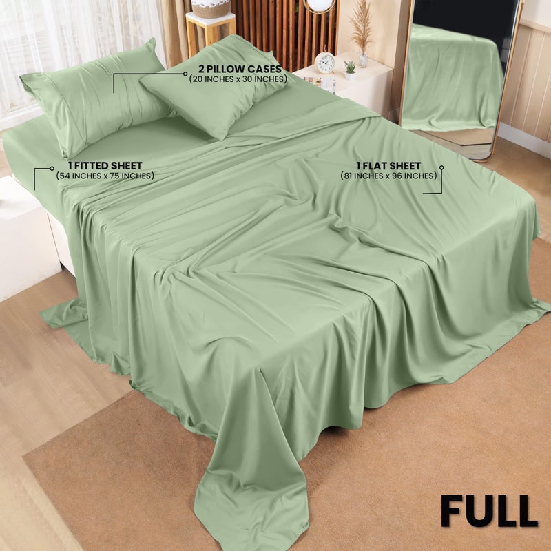Utopia Bedding Full Bed Sheets Set - 4 Piece Bedding - Brushed Microfiber - Shrinkage and Fade Resistant - Easy Care (Full  Sage) - Image 2