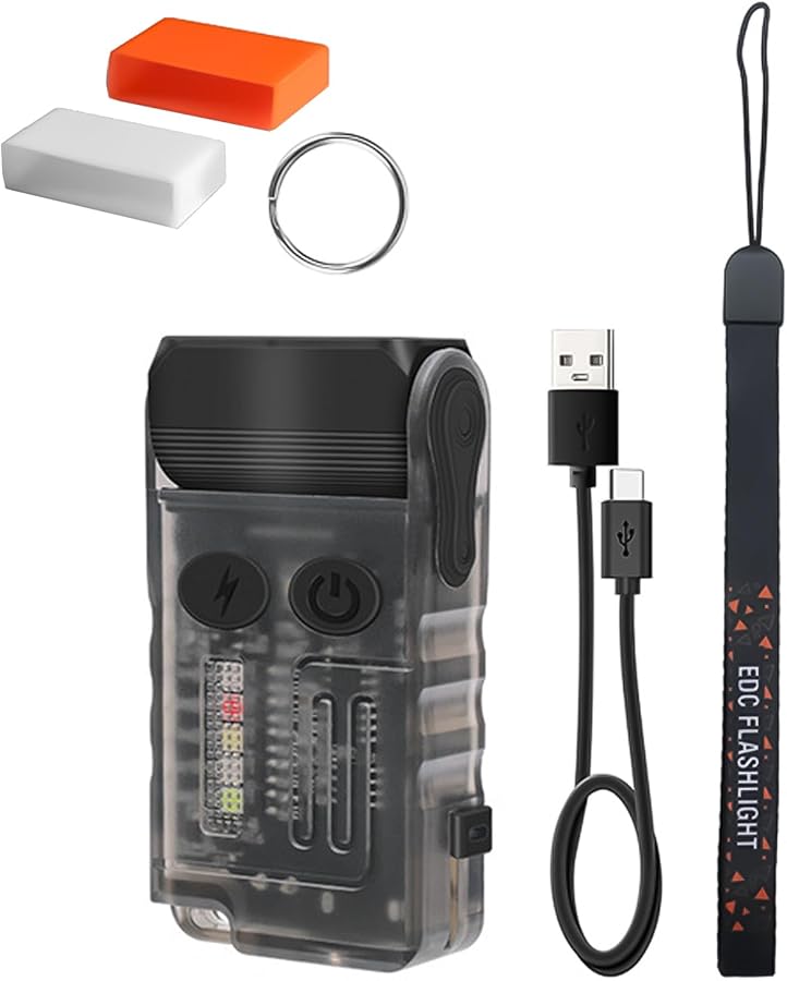 Red Light Black Waterproof Outdoor Flashlight Bright LED Torch for Cycling Camping - Image 2