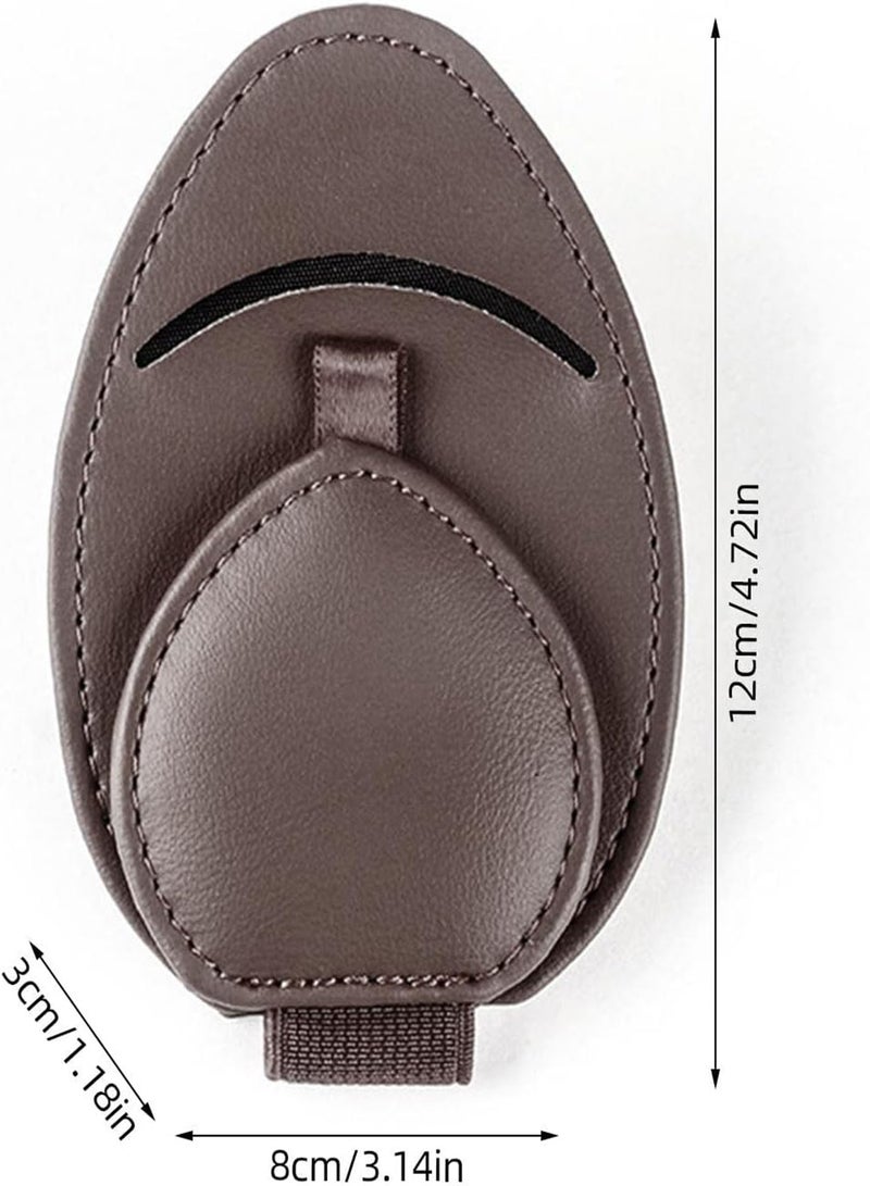 GGOOT Sunglasses Clip - Sunglasses Holder for Car - Adsorption Leather Sunglasses Holder Clip for Glasses Card Storage Eyeglasses Hanger and Ticket Card Clip for Car Sun  - Image 5