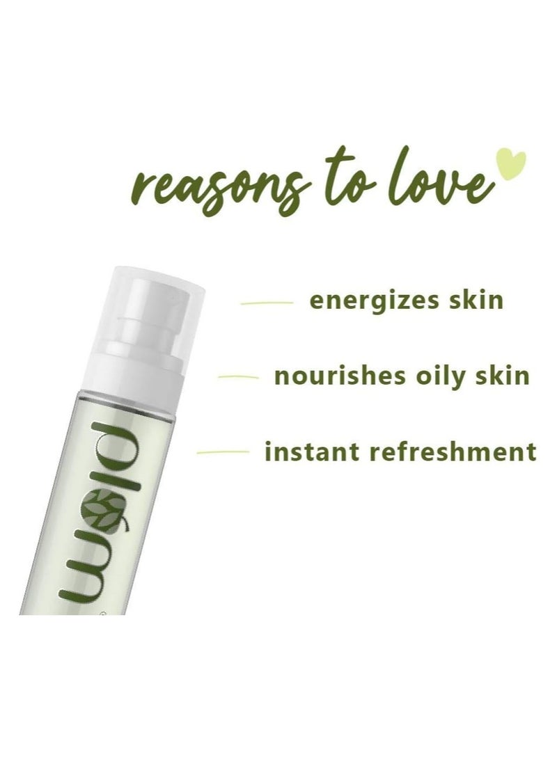 Plum Face Mist Green Tea Revitalizing Face Mist Normal Oily Acne-Prone Combination Skin Make-up Setting Spray  Green Tea Aloe Vera 100% Vegan Phthalate Free Paraben Free 100ml - Image 5