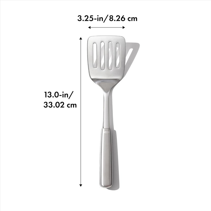 OXO مقلب طهي أوكسو من الفولاذ - ملعقة مسننة من الفولاذ المقاوم للصدأ - Image 4