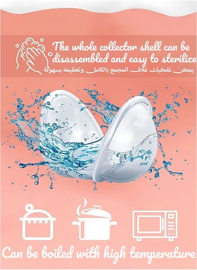 Gonice Upgrade Version Breast Milk Shells With Anti-Flow Stopper - 2 Shells - Image 4