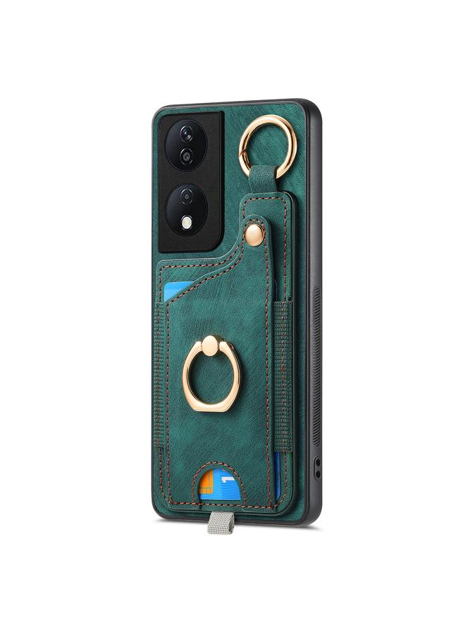 اس-توب جراب هاتف Honor X7b بتصميم كلاسيكي مع حلقة تعليق وحقيبة بطاقات - Image 2