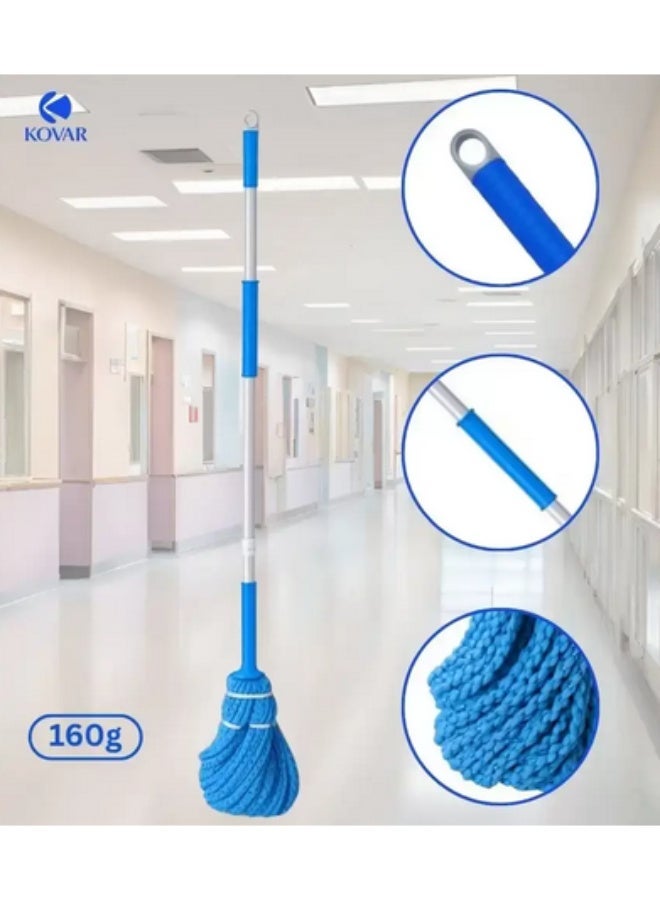 Kovar Telescopic Mop With Adjustable Twist Mop Head And Metal Handle Self-Locking Function - Image 3