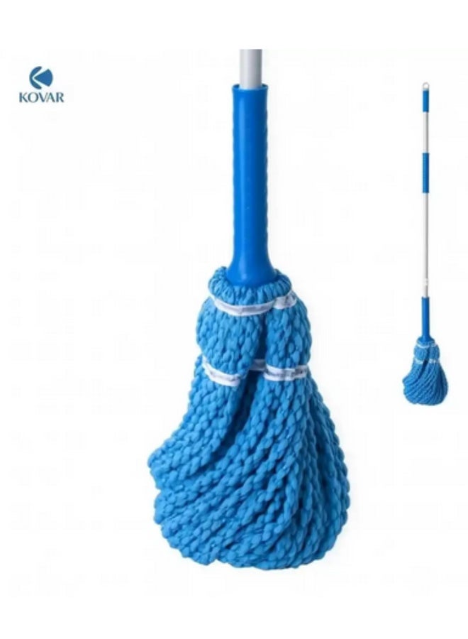 Kovar Telescopic Mop With Adjustable Twist Mop Head And Metal Handle Self-Locking Function - Image 2