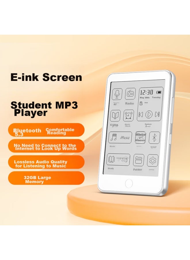 Fanmu Bf01 Mp3/mp4 Player, Lossless Music Portable Player, E-ink Screen ...
