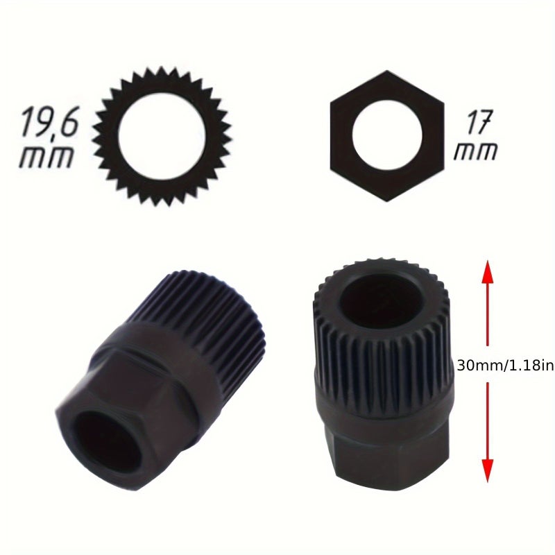3pcs Black V Belt Pulley Removal Tool For 33T Socket Generator - Image 2