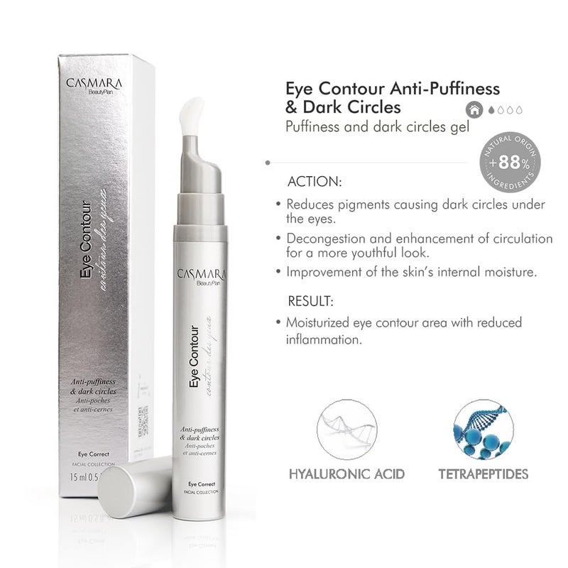 Casmara Eye Contour for Bags and Dark Circles Hydrating Under Eye Cream for Dark Circles Puffiness Fine Lines All Skin Types 15ml - Image 4