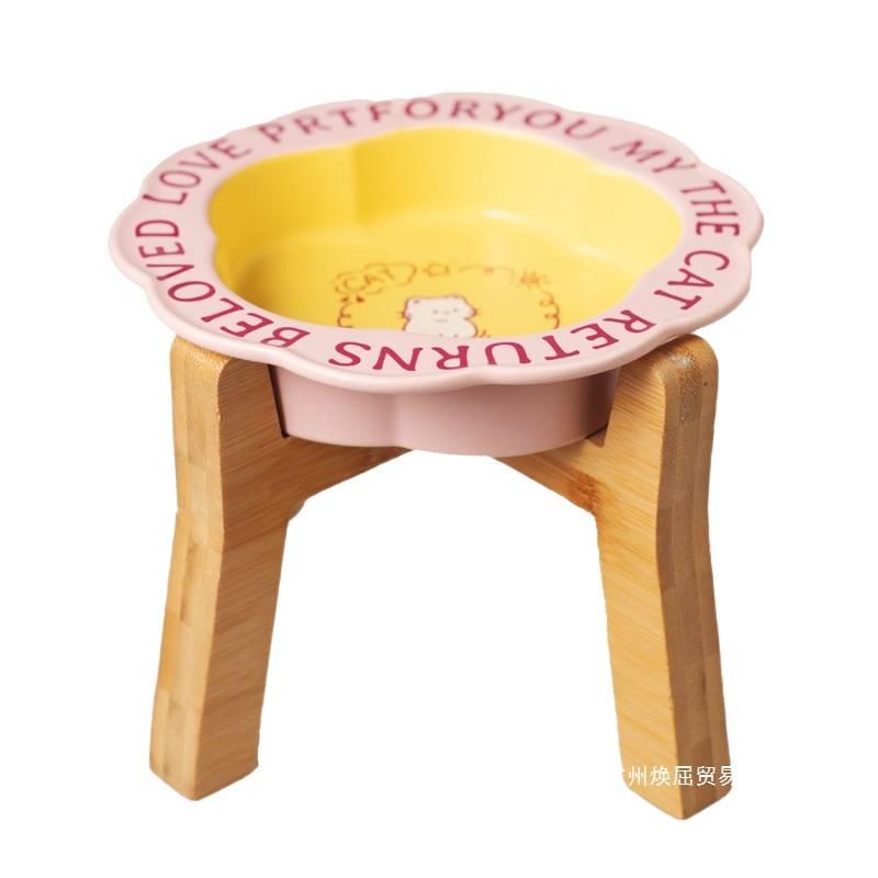 Purple Raised Cat Bowl with Raised Stand Easy Clean Bowl Floor Mat Use Food and Water Daily Feeding Indoor Feeding Home Use Pet Feeding Accessory for Cats and Dogs - Image 5