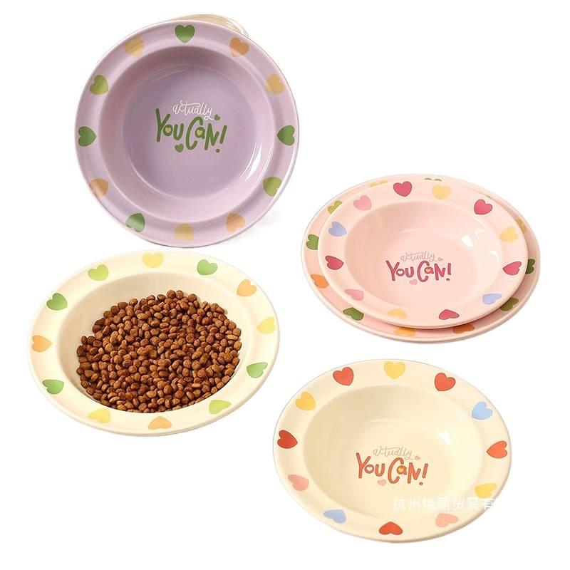 Purple Raised Cat Bowl with Raised Stand Easy Clean Bowl Floor Mat Use Food and Water Daily Feeding Indoor Feeding Home Use Pet Feeding Accessory for Cats and Dogs - Image 3