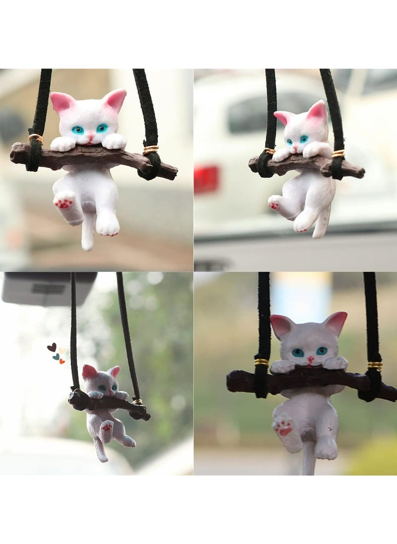 CMGTYYD - Car Hanging Ornament, Cute Branch Cat Car Pendant, Car Hanging Accessories, Funny Car Rear View Mirror Decoration, Car Interior Decoration, Car Charm Cute Car Mirror Hanging Accessories - Image 1