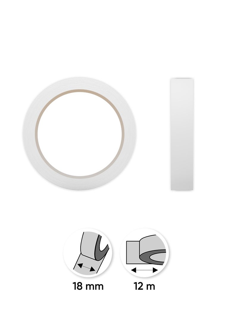 Double-sided tape, transparent, 18mmx12m (shrink 1 pc)
