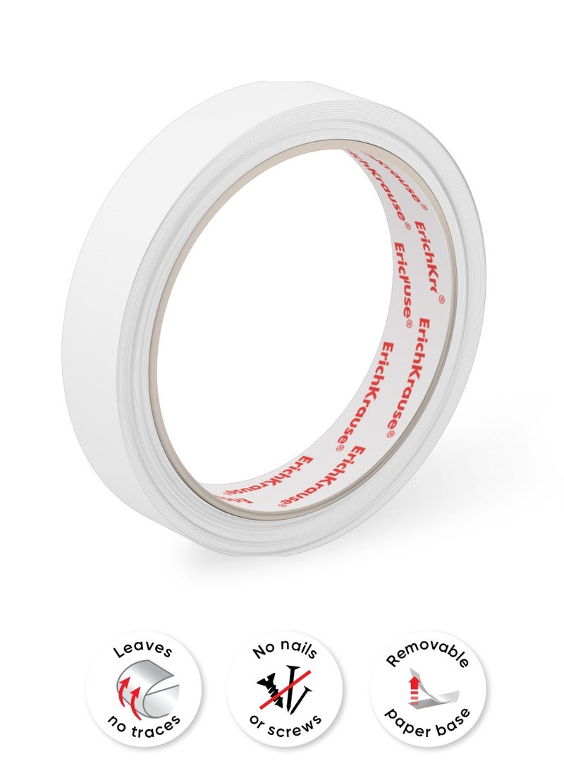 Double-sided tape, transparent, 18mmx12m (shrink 1 pc)