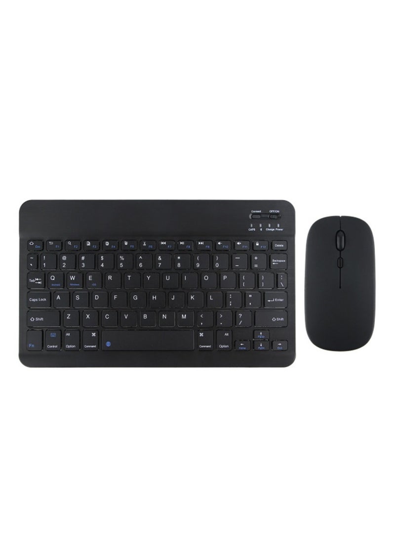 Wireless Keyboard and Mouse Combo Bluetooth Keyboard Mouse Set with Rechargeable Battery Black - Image 1