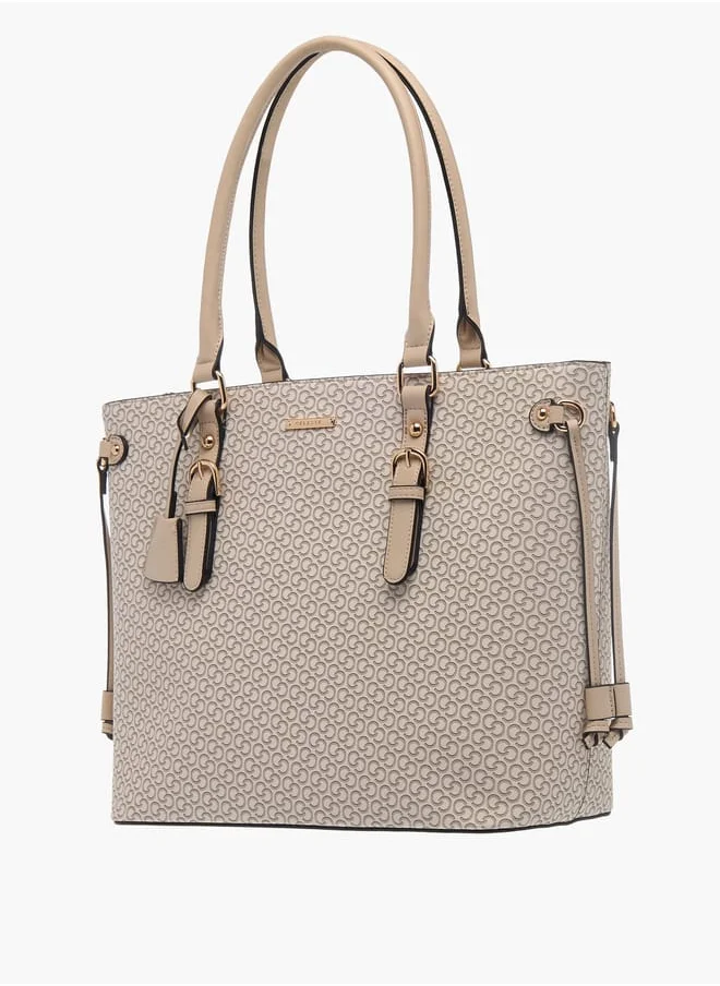 سيليست Womens Monogram Print 4-Piece Bag Set